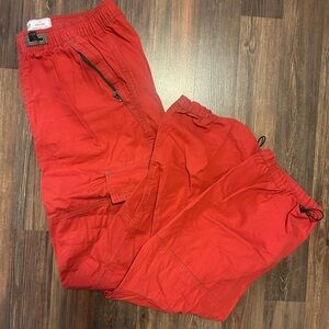 Gap Red Cargo Cinch Pants Size L